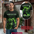 Godzilla x Monster Engergy Premium T-Shirt