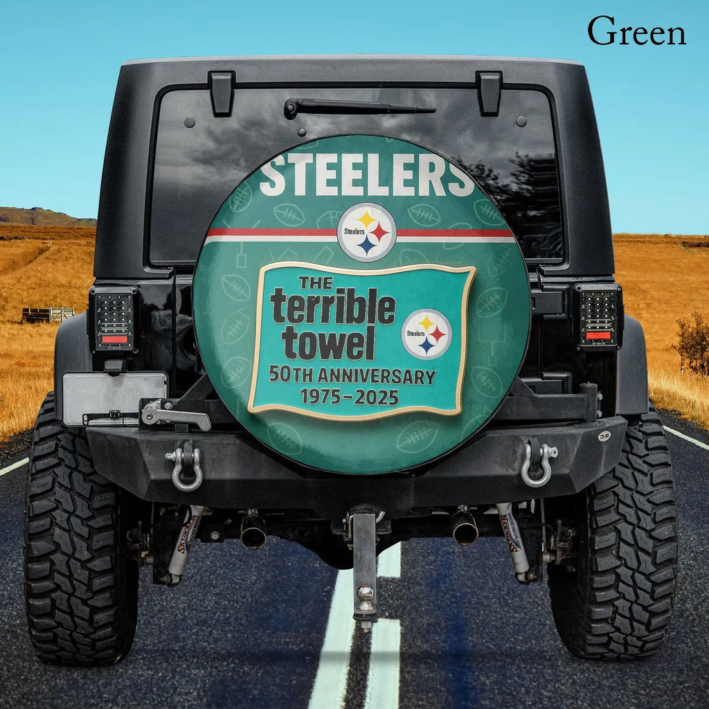Terrible Towel 50th Anniversary Spare Tire Cover