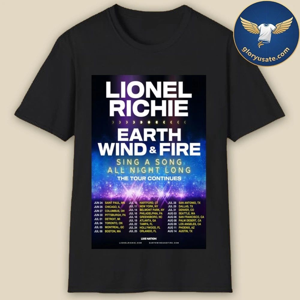 Lionel Richie The Tour 2026 Poster Shirt