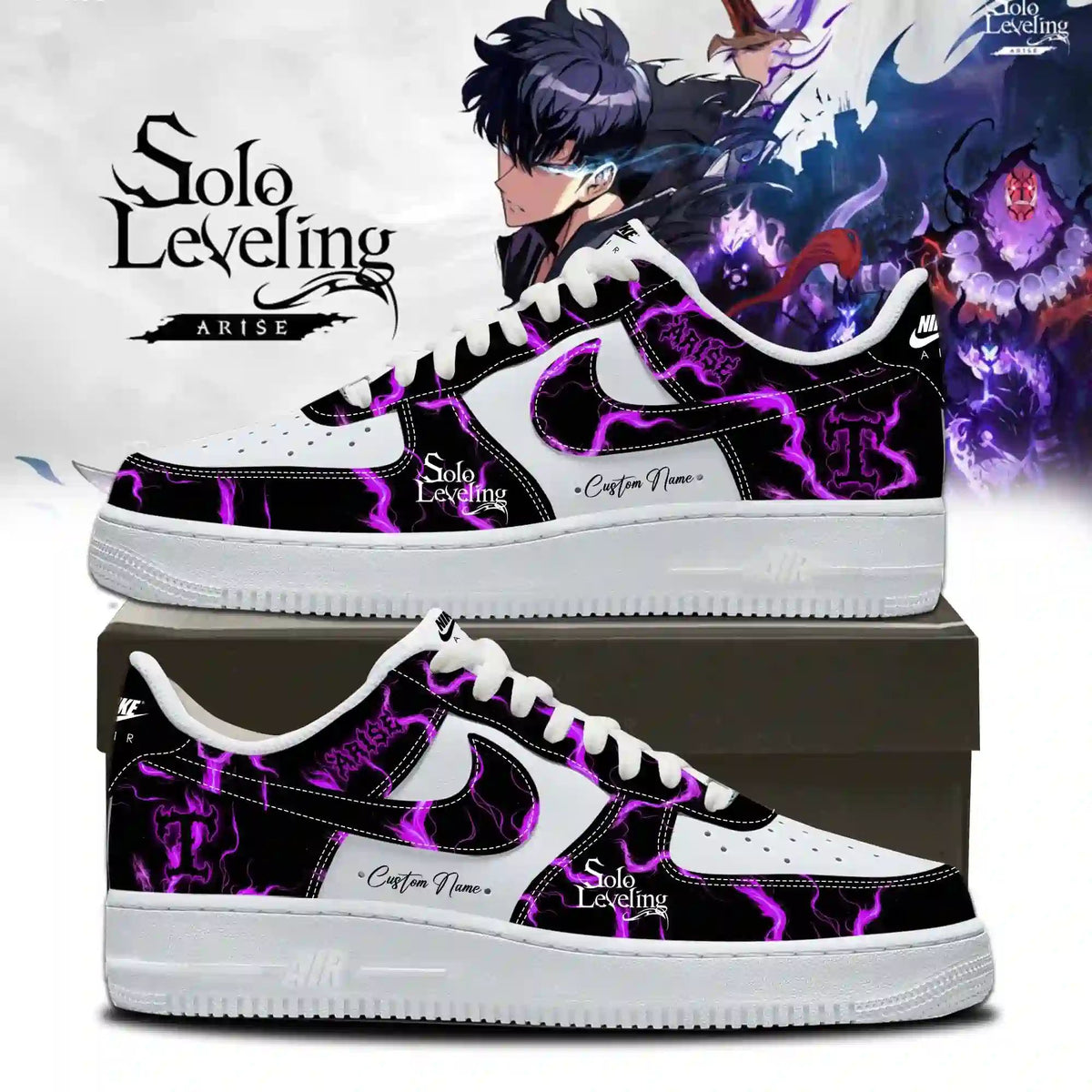 Solo Leveling Arise Custom Name AF1 Shoes