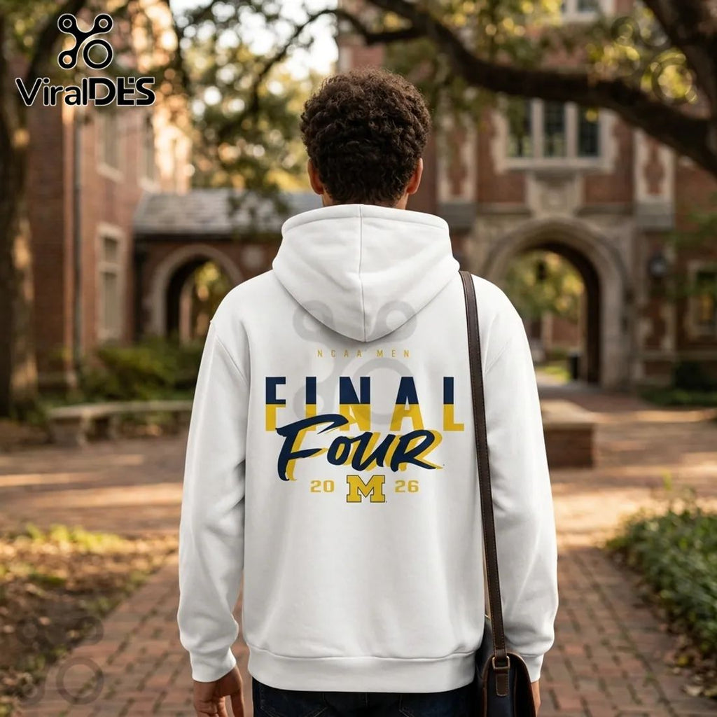Michigan Wolverines 2026 Final Four White Hoodie