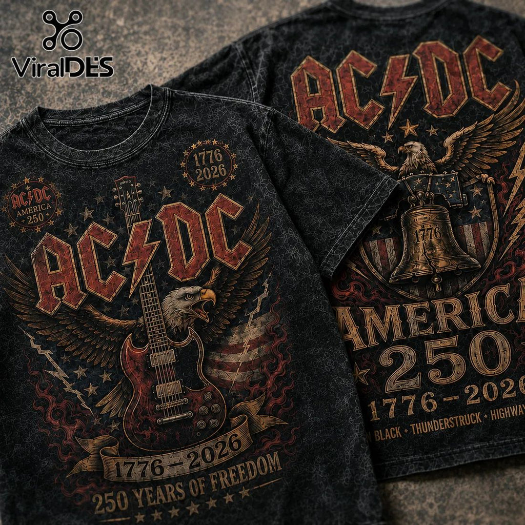 AC/DC America 250 Years of Freedom 1776-2026 T-Shirt
