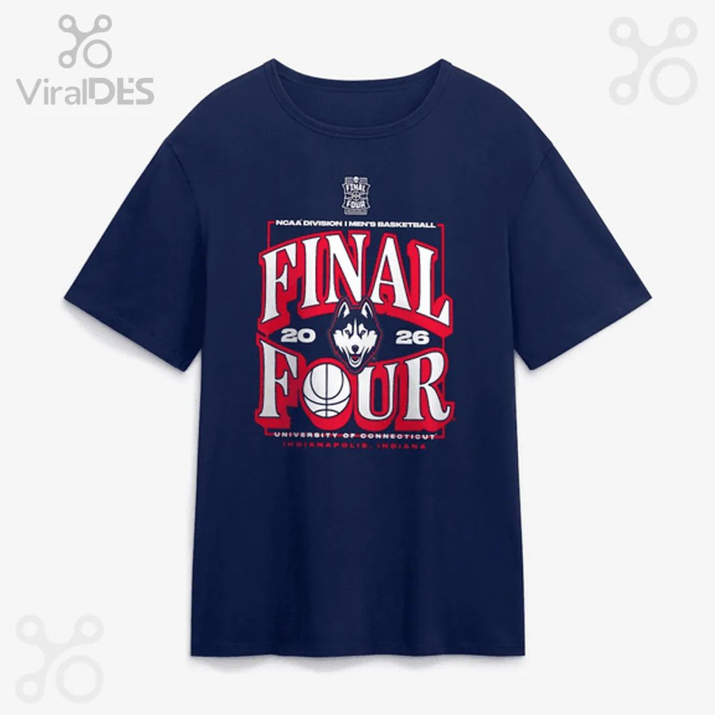 UConn Huskies Final Four 2026 Men’s Basketball Commemorative T-Shirt