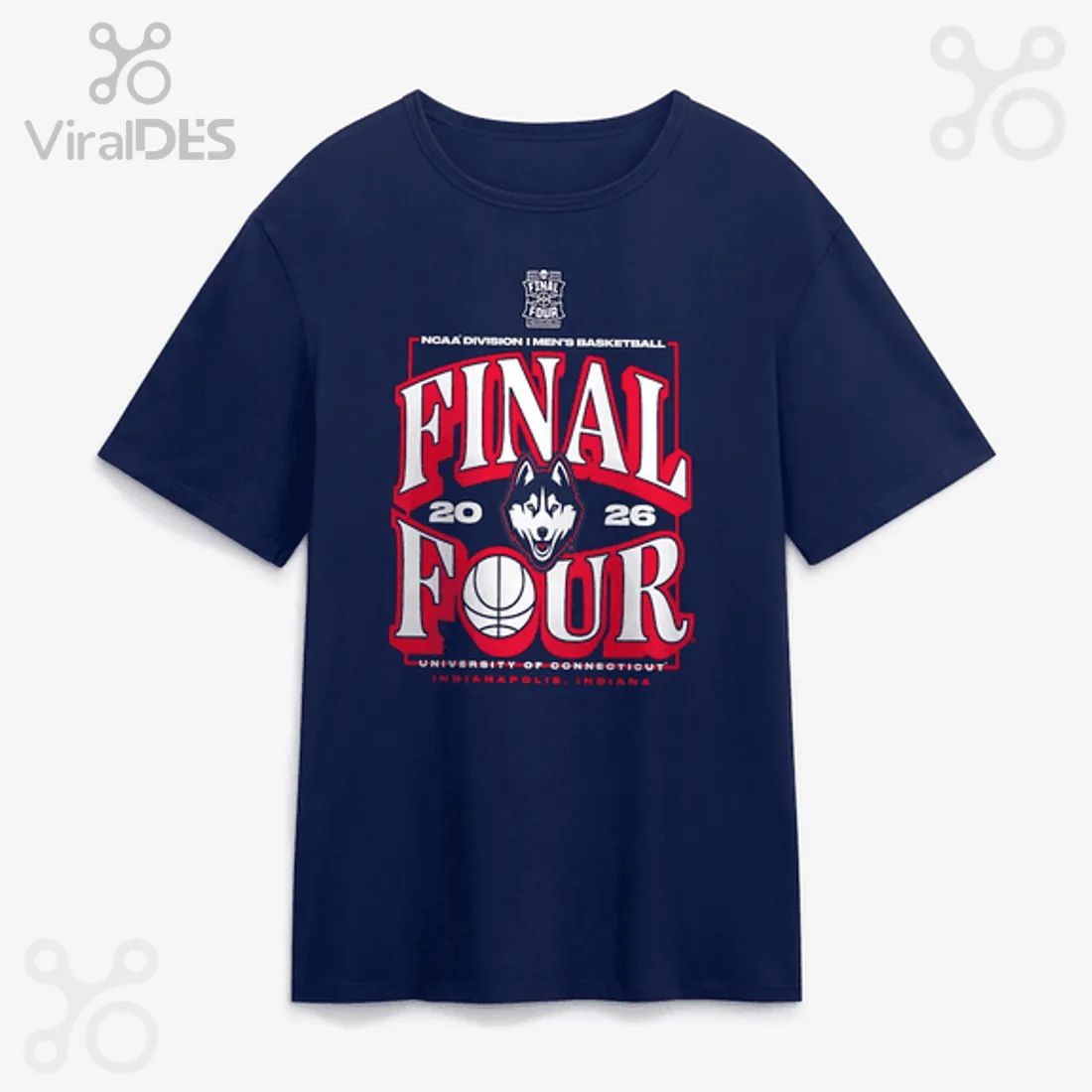 UConn Huskies Final Four 2026 Men’s Basketball Commemorative T-Shirt