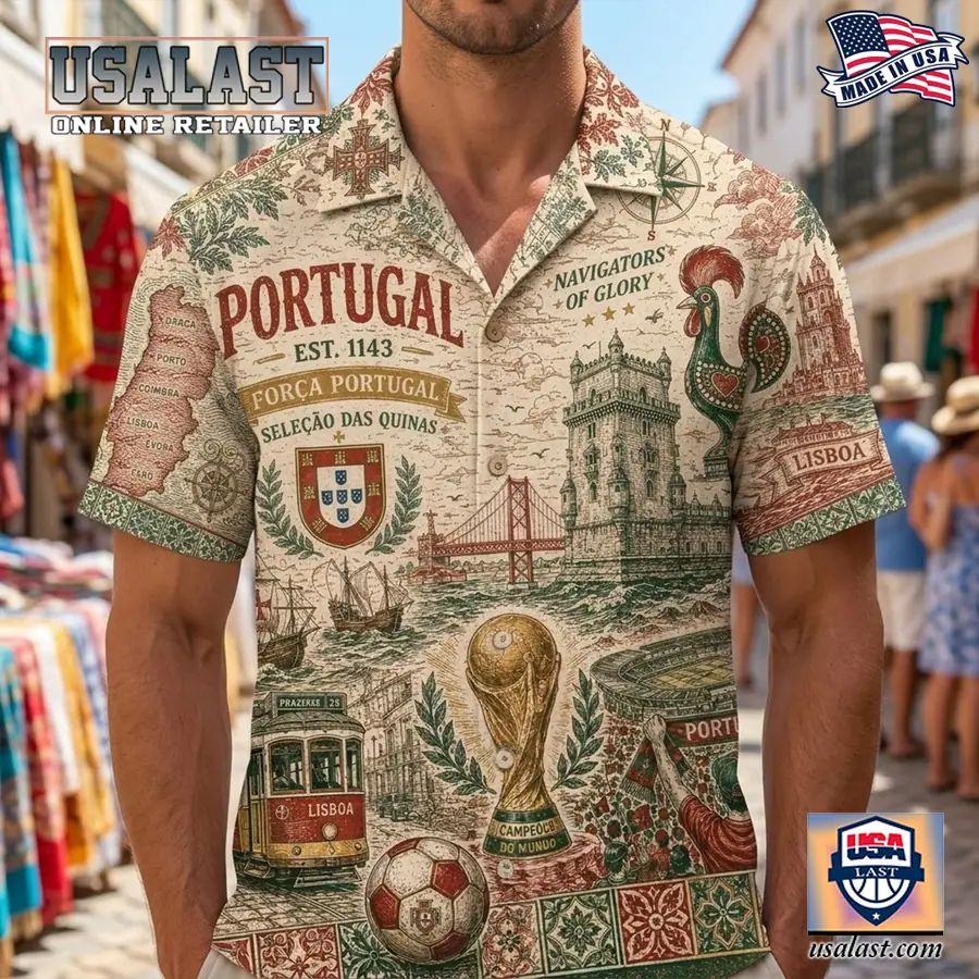 Portugal World Cup 2026 Tropical Hawaiian Shirt