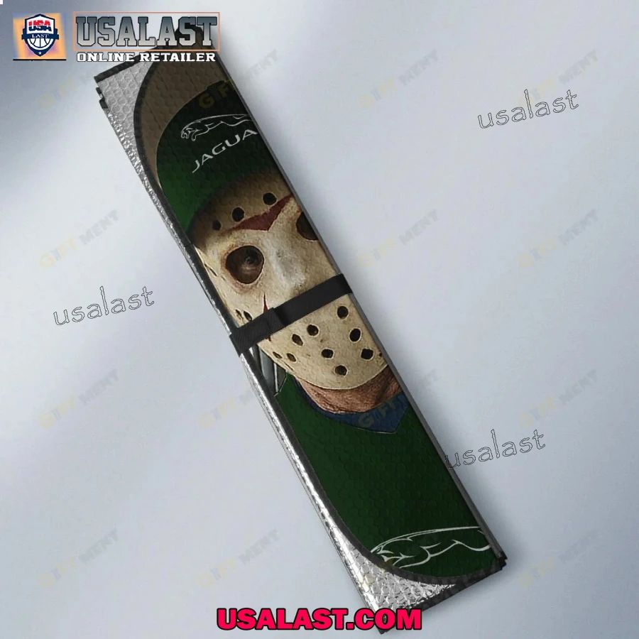 Jaguar x Horror Movie Characters Car Sunshade, Car Windshield Cover