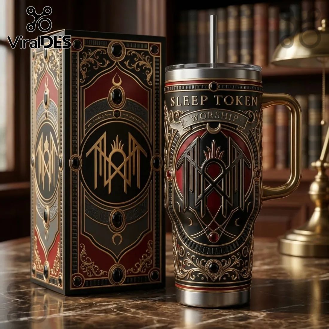 Sleep Token Worship Gothic Stainless Steel 40oz Tumbler