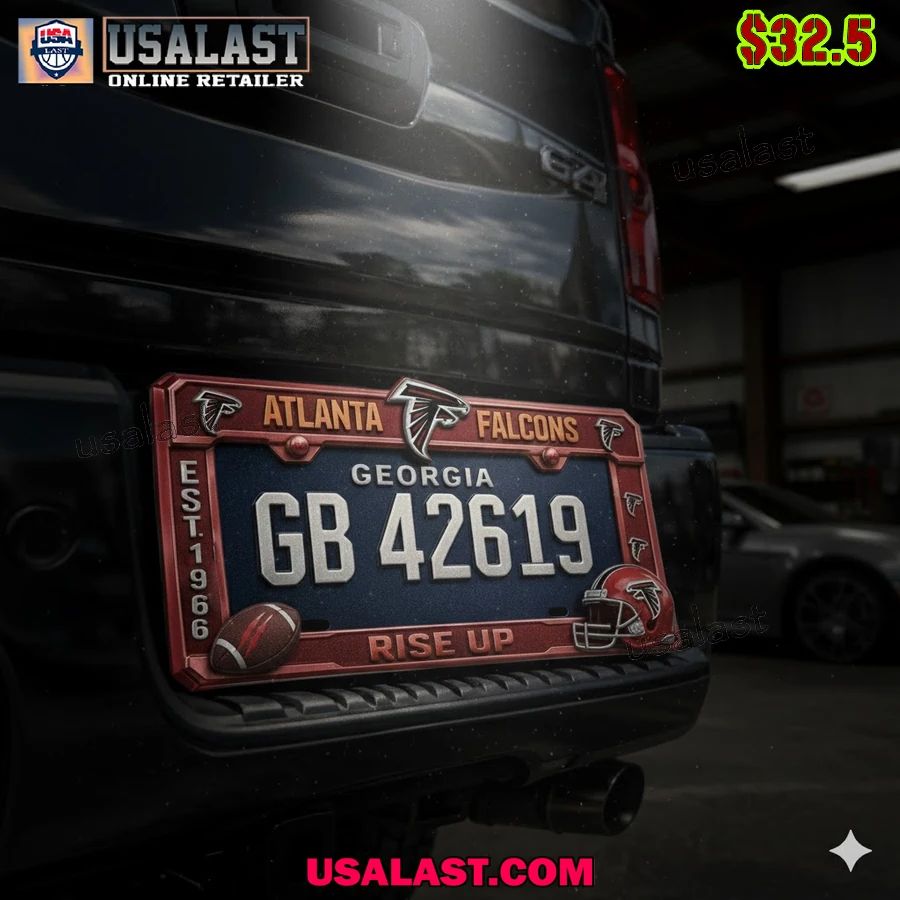 Atlanta Falcons Limited Edition License Plate Frame