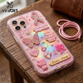 Breast Cancer Awareness Pink Ribbon Hope Courage Glitter Phone Case