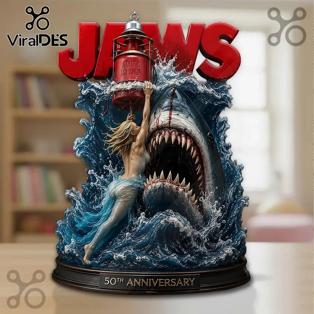 Jaws 50th Anniversary Sculpted Resin Diorama Statue