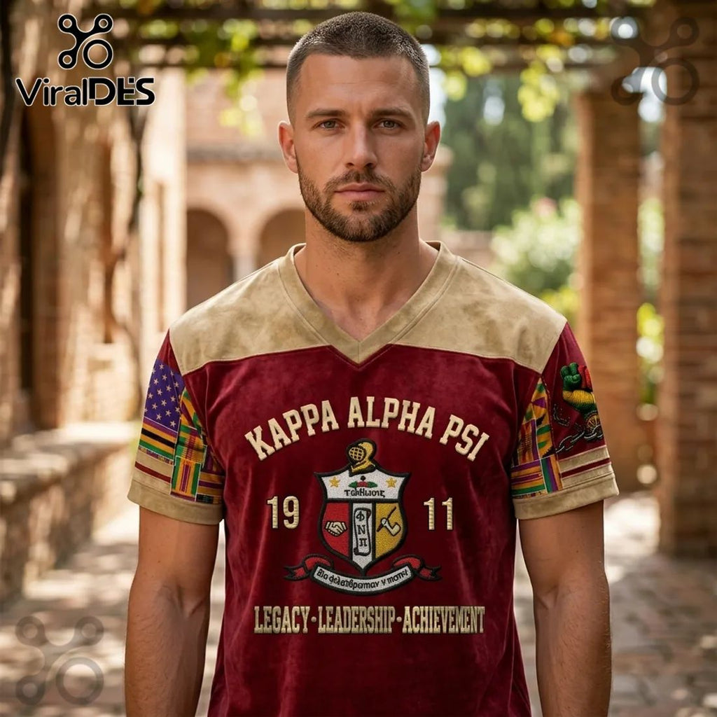 Kappa Alpha Psi Legacy Leadership 1911 Maroon Polo Shirt