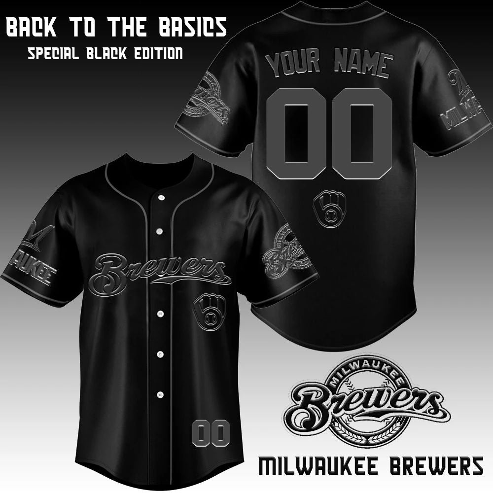 Milwaukee Brewers x Blackout Special Edition Personalized 2026 Jersey