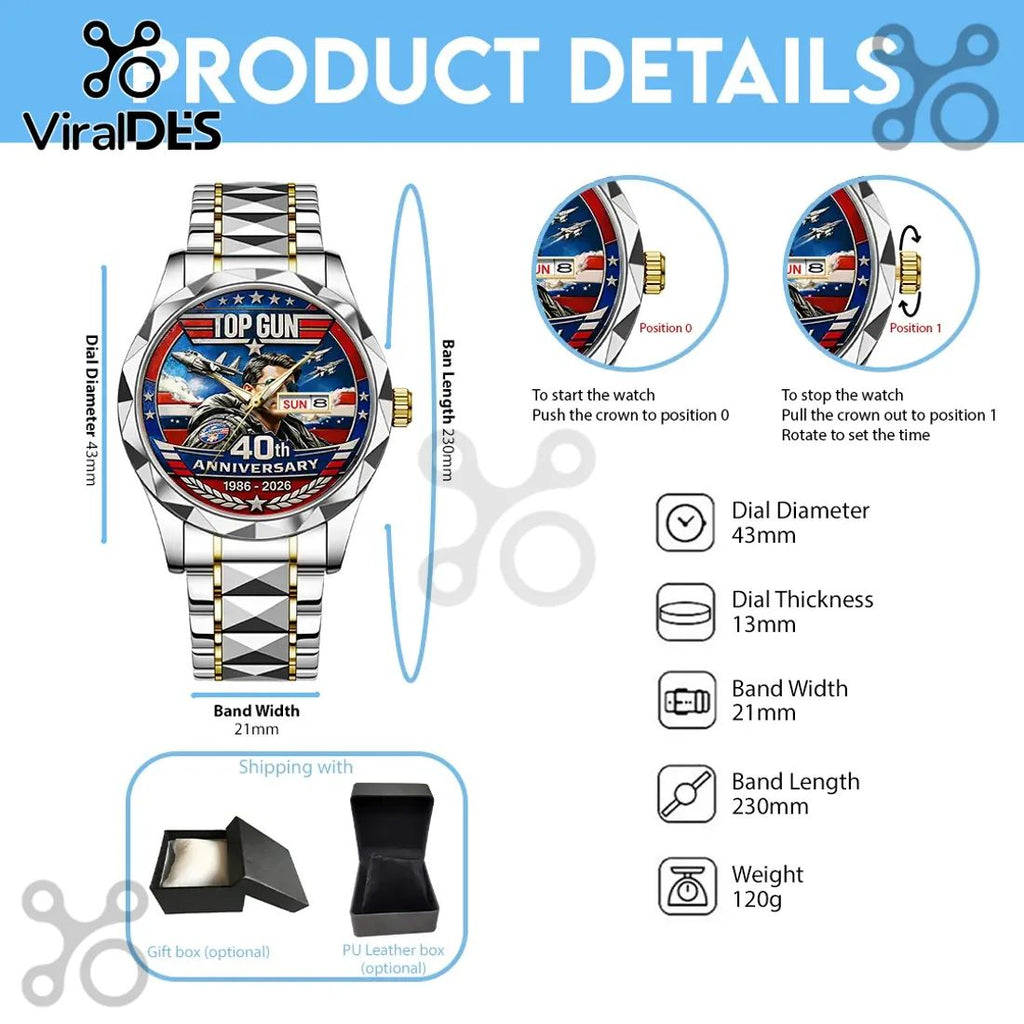Gun Maverick 40th Anniversary Quartz Watch