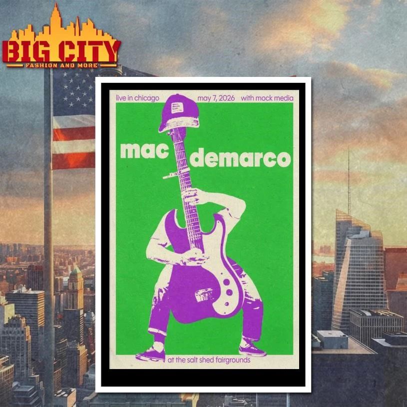 Mac Demarco Chicago IL 5-7-2026 Poster Shirt