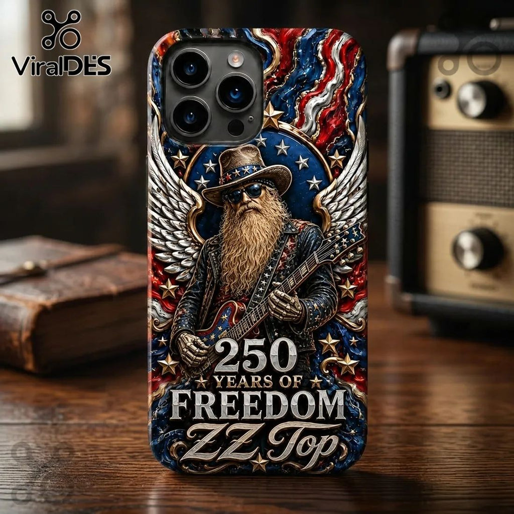 ZZ Top Rock 250 Years of Freedom Patriotic American Phone Case