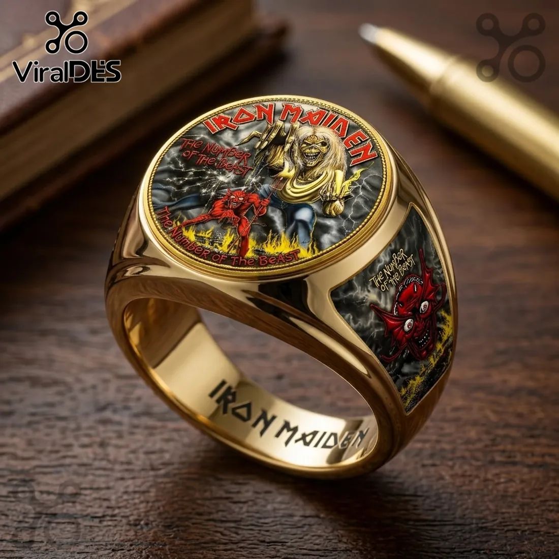 Iron Maiden The Number of the Beast Signet Ring