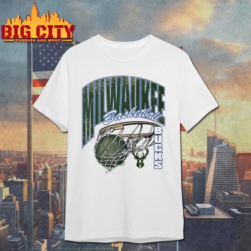Funny Milwaukee Bucks Script Swish Shirt