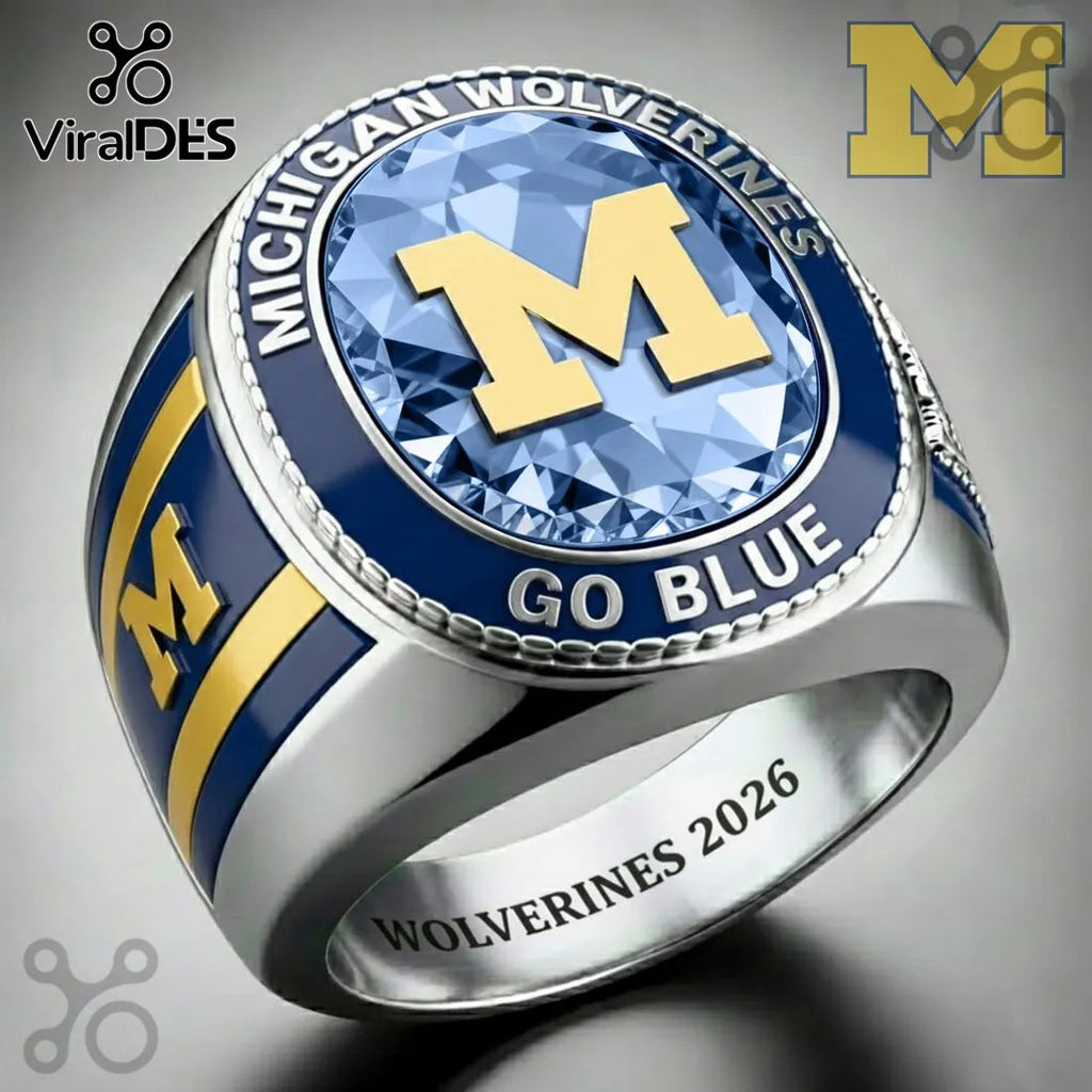 Michigan Wolverines Go Blue 2026 Commemorative Ring