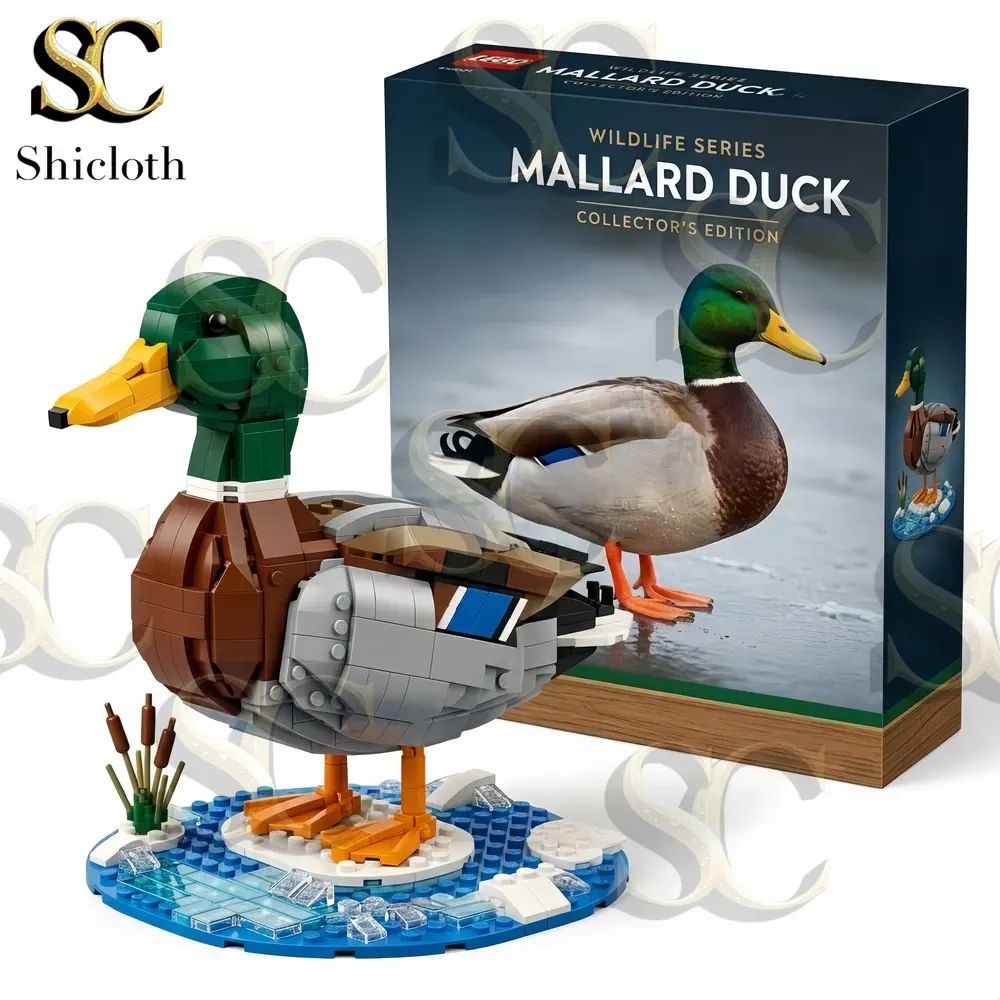 Wildlife Series Mallard Duck Collection Building Brick Set