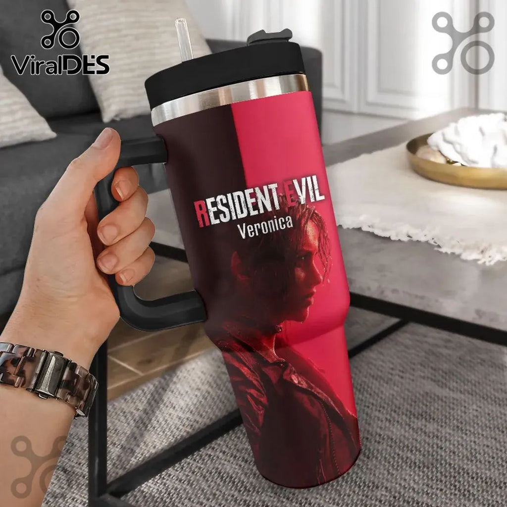 Resident Evil Code Veronica Claire Redfield Stainless Steel 40oz Stanley Tumbler