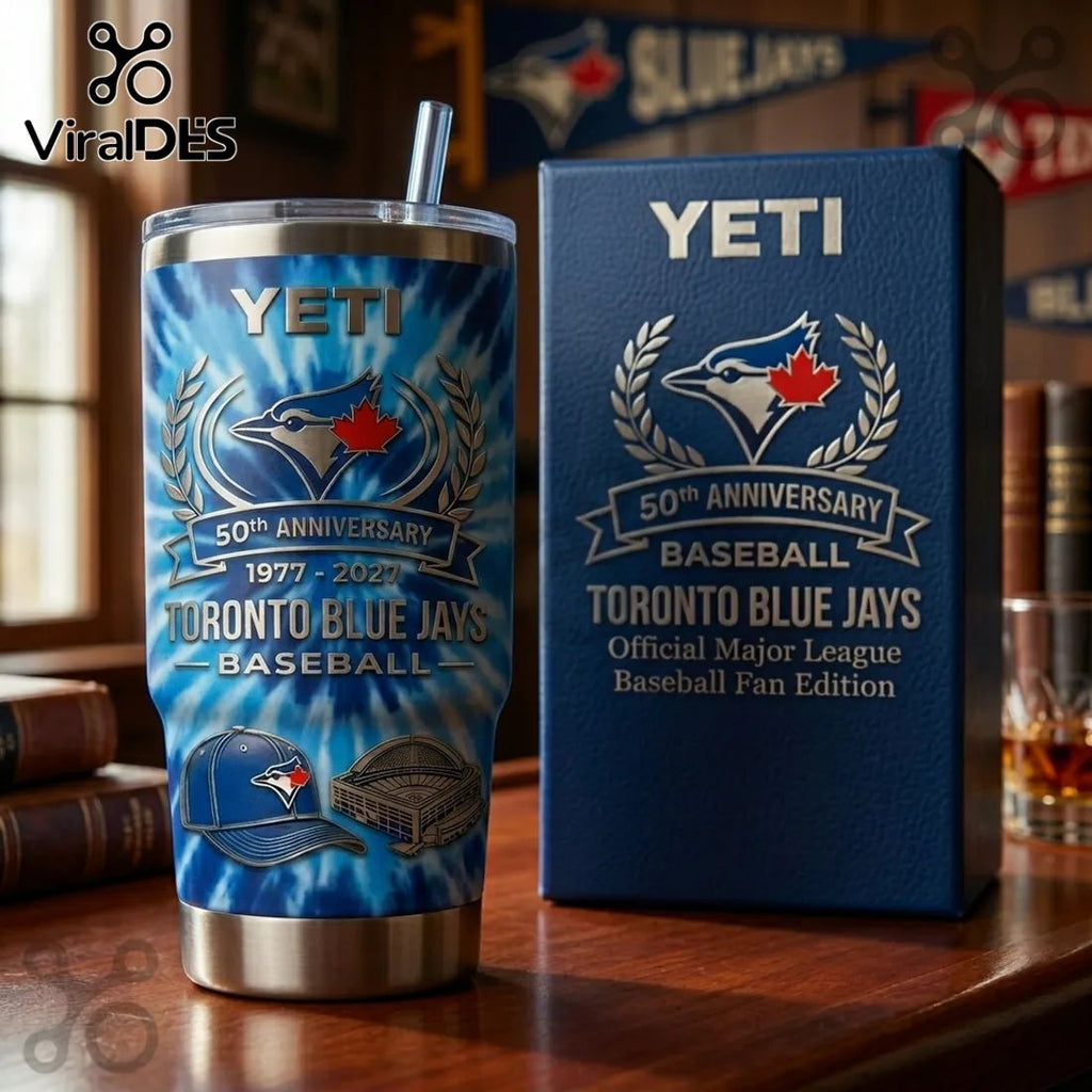 Toronto Blue Jays YETI 50th Anniversary 40oz Tumbler