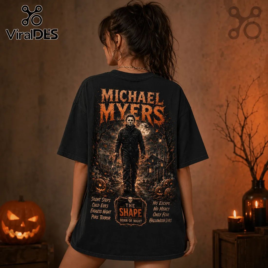 Michael Myers Halloween Evil Never Sleeps T-Shirt