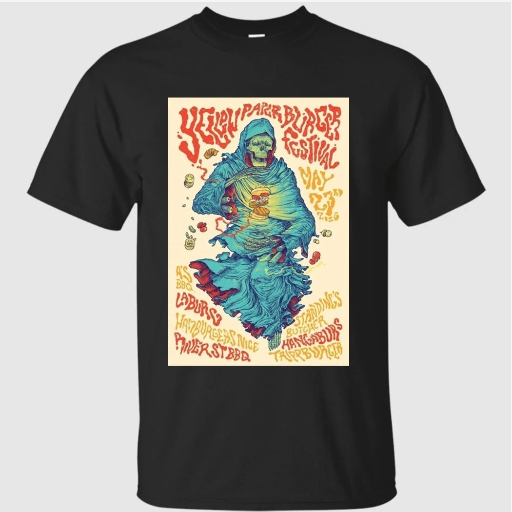 Yellow Paper Burger Fest Tour 2026 Los Angeles Poster Shirt