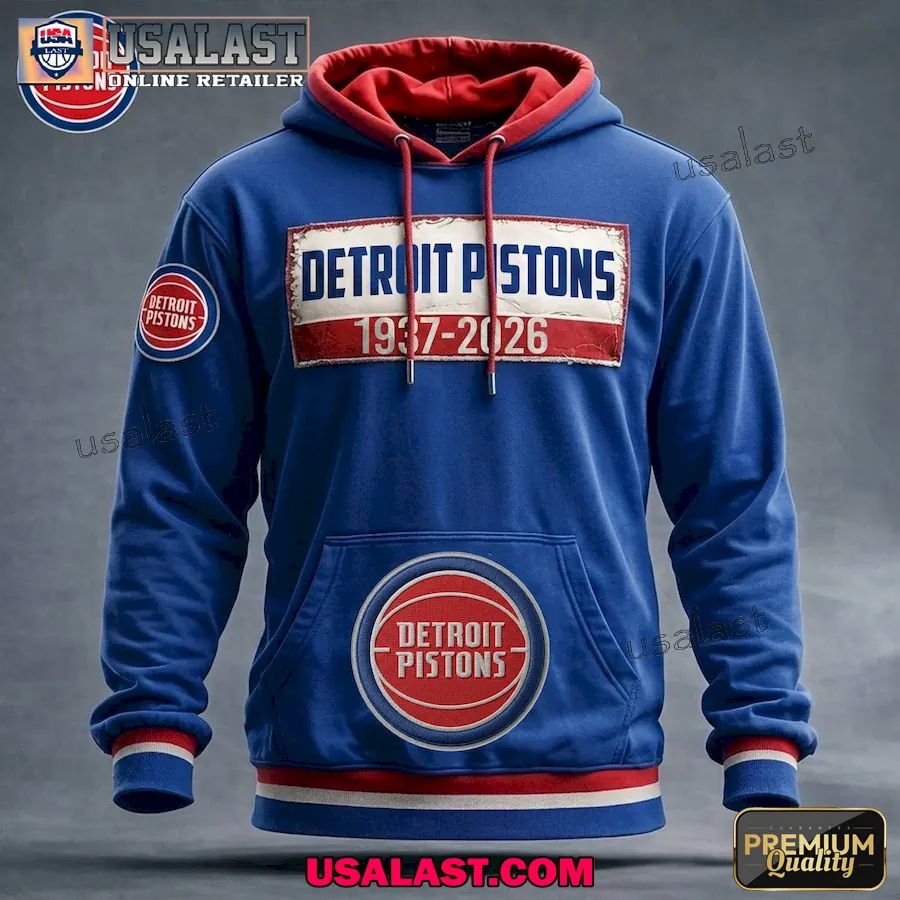 Detroit Pistons 1937-2026 Hoodie Jersey