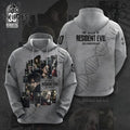 Resident Evil 30th Anniversary Art Gray Pullover Hoodie