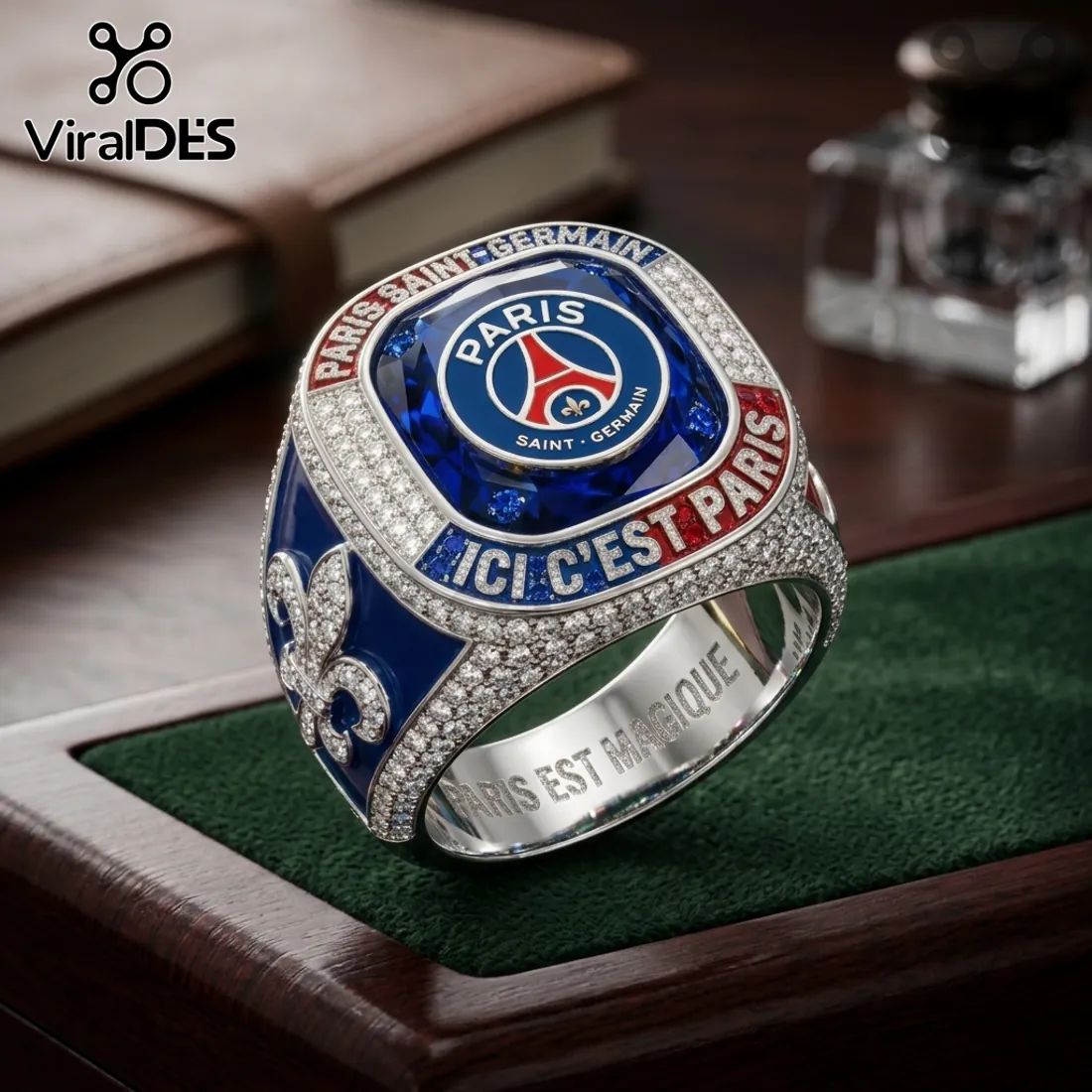 Paris Saint-Germain Ici C’est Paris Crystal Championship Ring