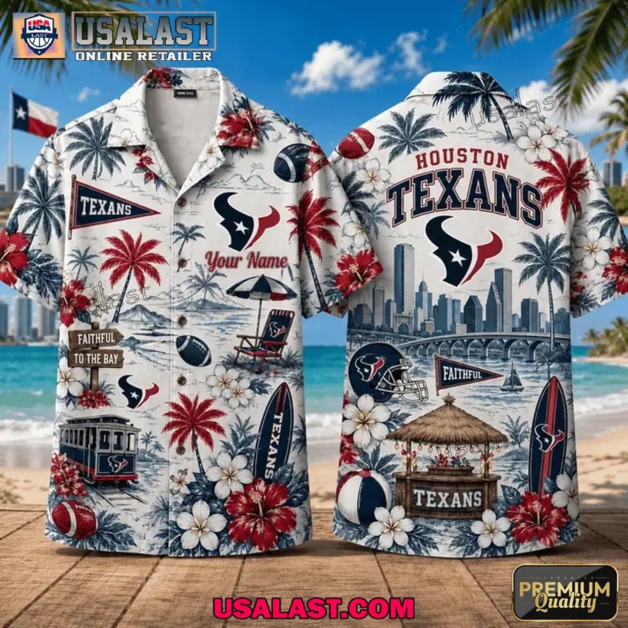 Houston Texans Summer Vibes Custom Hawaiian Shirt