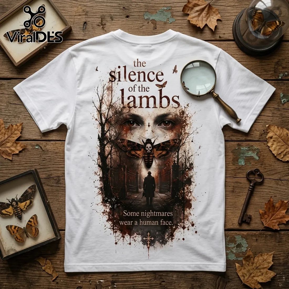 The Silence of the Lambs Death’s-Head Moth Horror T-Shirt