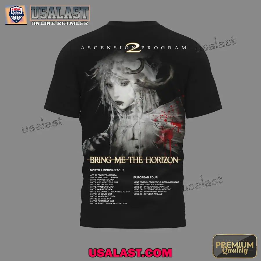 Bring Me The Horizon American Ascension Program 2 Tour Shirt