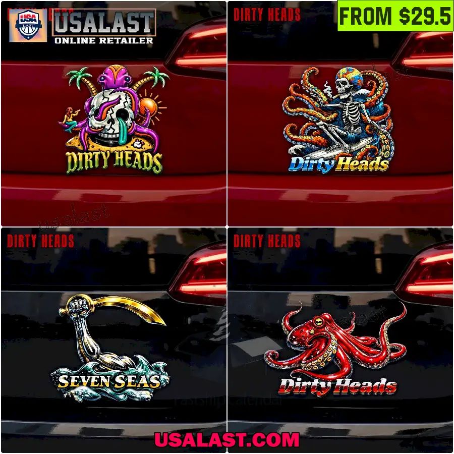 Dirty Heads 3D Car Name Badge