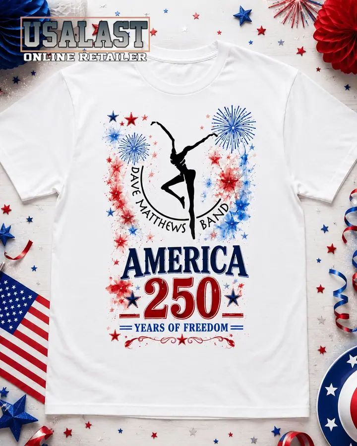 Dave Matthews Band Bless America 250th Anniversary 3D T-Shirt