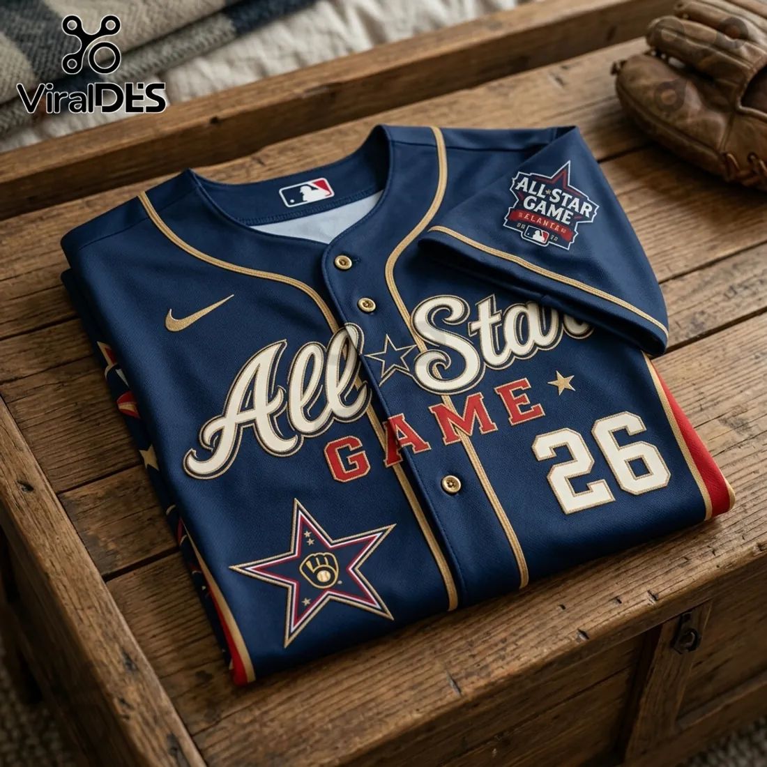 Milwaukee Brewers 2026 All-Star Game Navy Blue Baseball Jersey