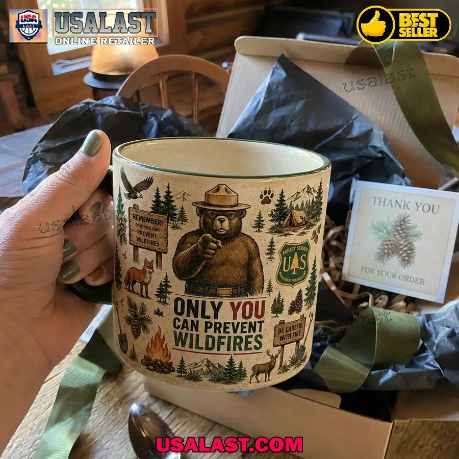 USFS Smokey Bear Only You Can Prevent Wildfires Coffee Mug