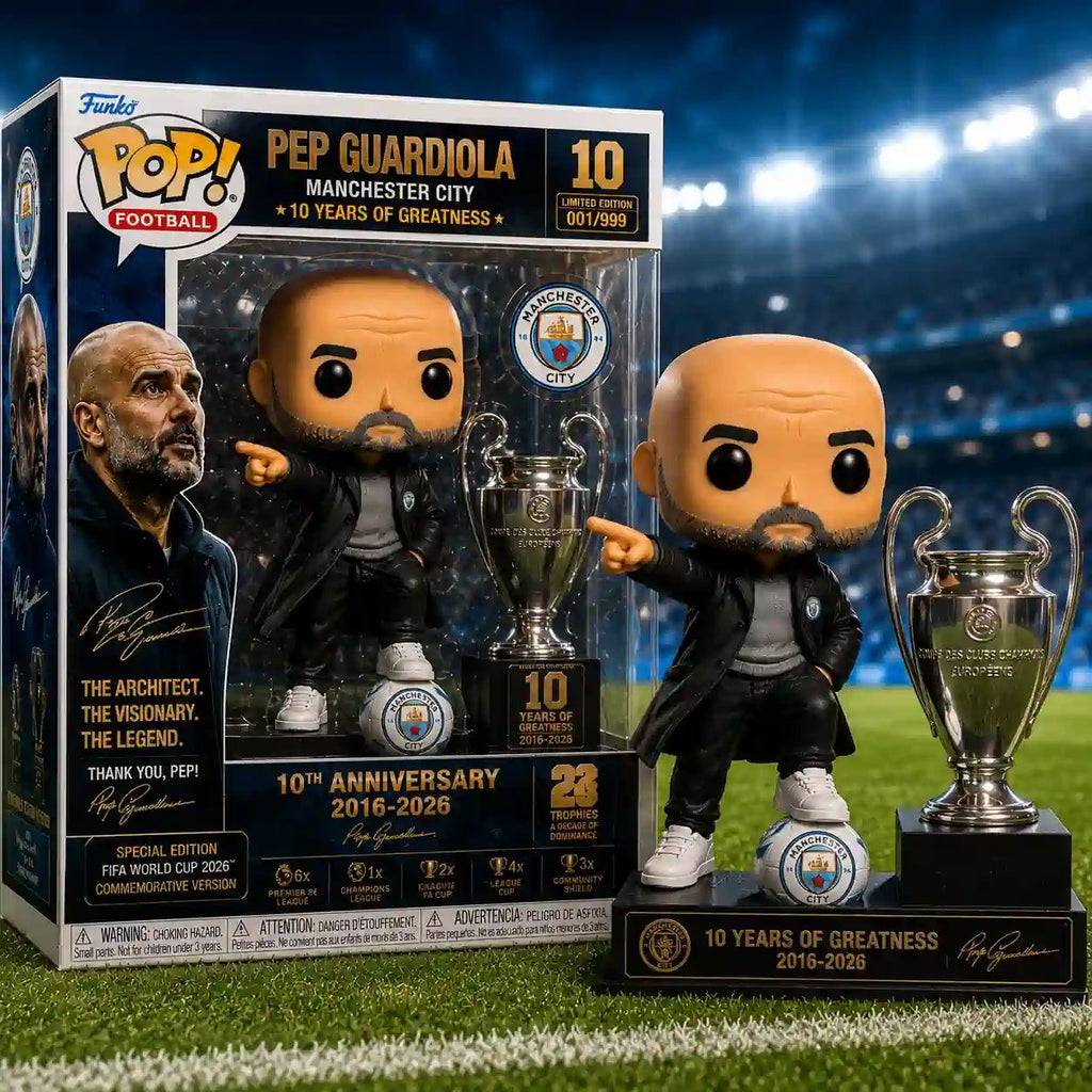 Man City Pep Guardiola 10 Years of Greatness Retirement Edition POP! Figure