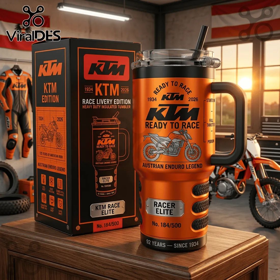 KTM Ready to Race Limited Edition Stanley Tumbler 40oz