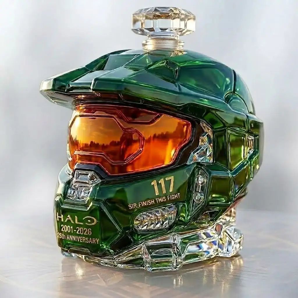 Halo 25th Anniversary 2001-2026 117 Sir, Finish This Fight 3D Bottle