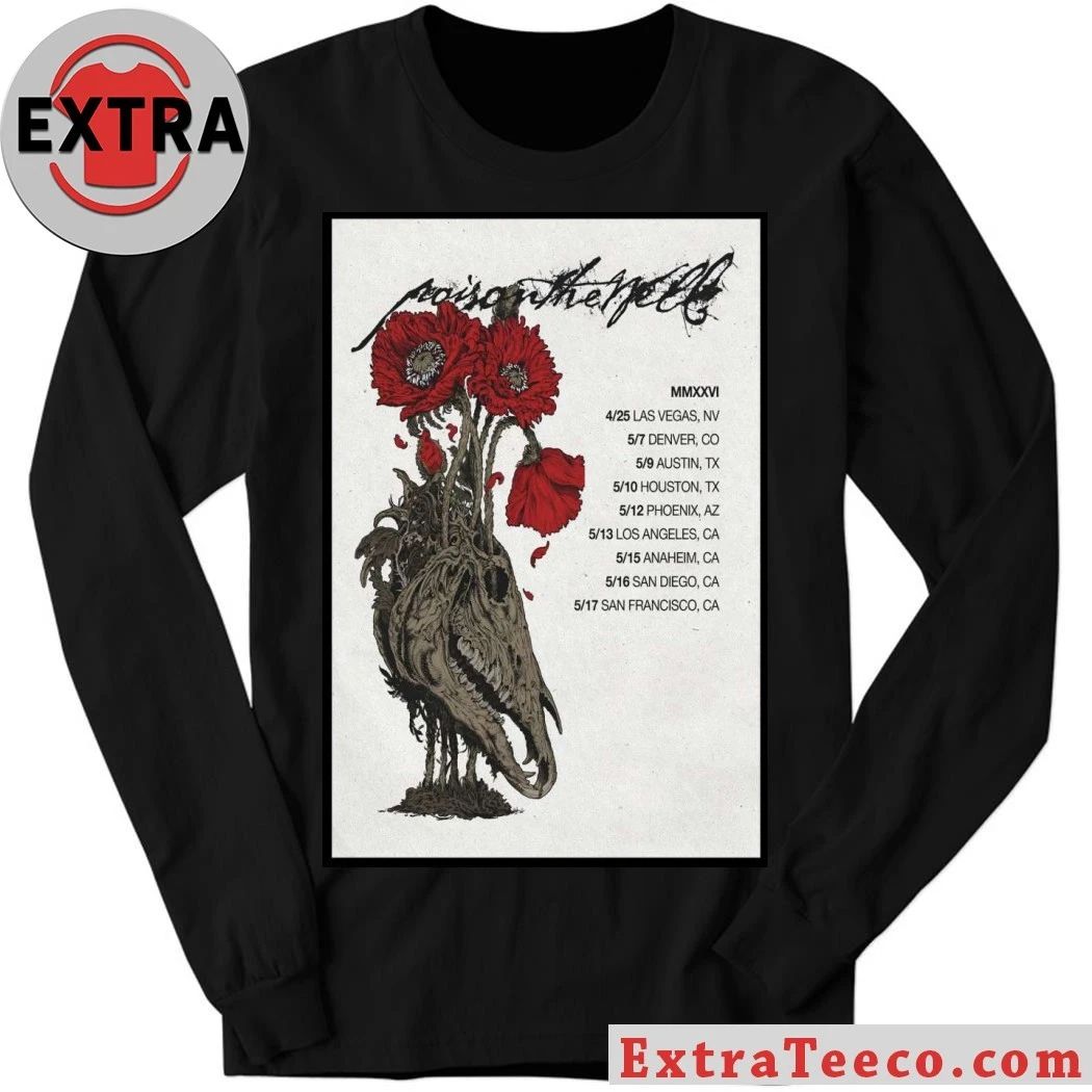 Poison The Well Peace In Place Tour 26 Poster Shirt