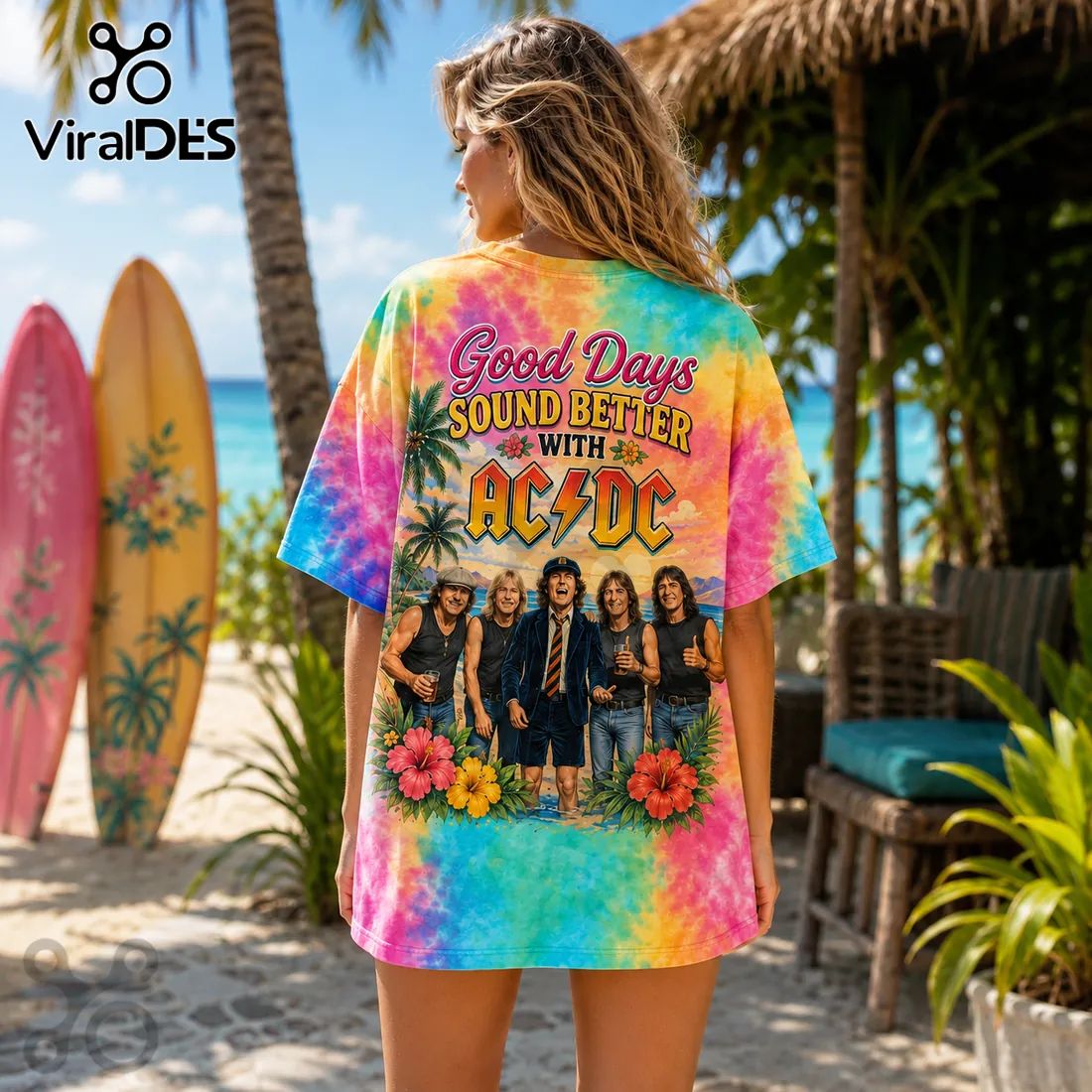 AC/DC Good Days Summer Beach 2026 T-Shirt