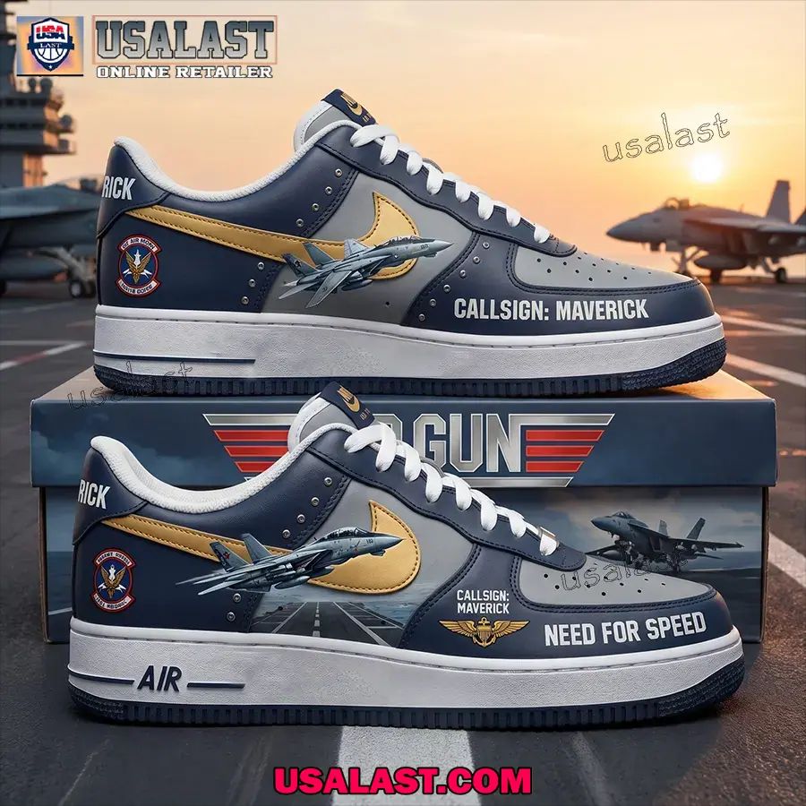 Gun Maverick Air Force 1 Sneakers Need For Speed Version