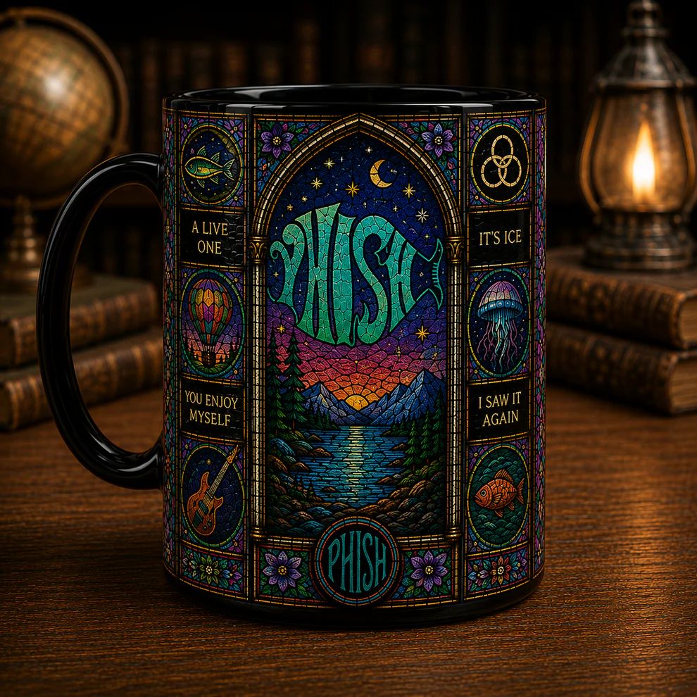 Phish Rock Band Stained Glass Accent Mug