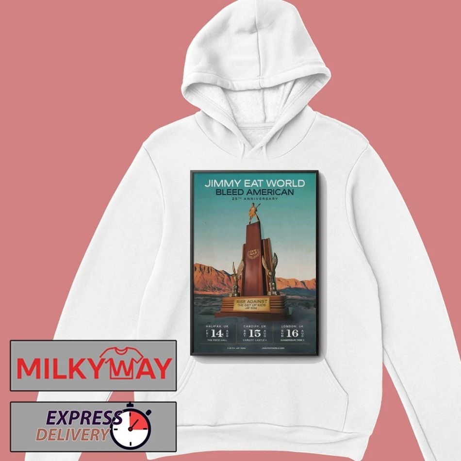 Jimmy Eat World Aug 16 2026 London UK Poster shirt