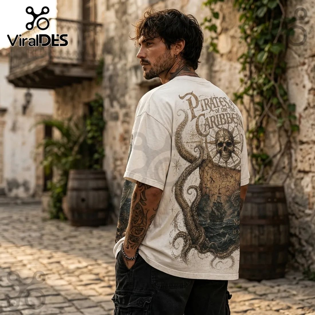 Pirates of the Caribbean Nautical Cotton T-Shirt