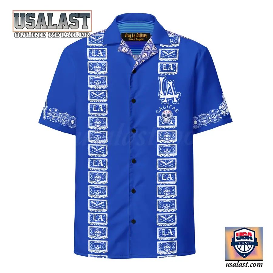LA All Day Guayabera Short Sleeve Hawaiian Shirt