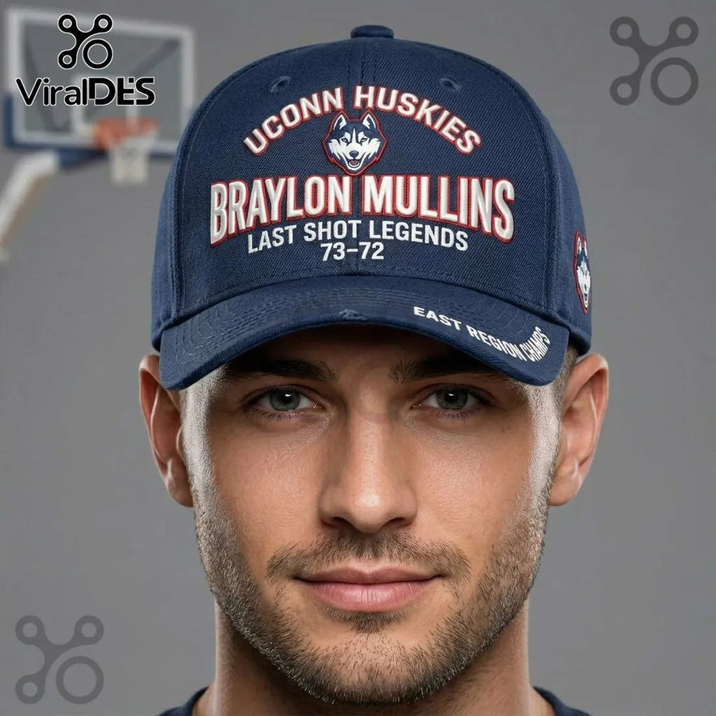 Braylon Mullins UConn Huskies East Region Champions Baseball Cap