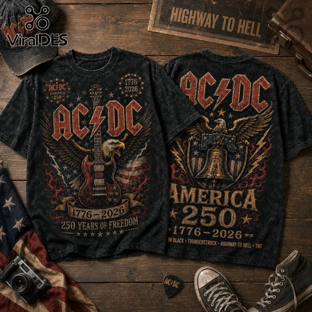 AC/DC America 250 Years of Freedom 1776-2026 T-Shirt