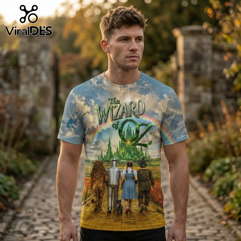The Wizard of Oz x USA 250th Anniversary Patriotic Gift for Men 3D T-Shirt